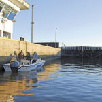 The way into the river from Delta Marina is through the Empire Lock.