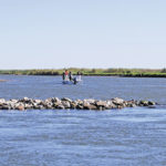 Depending on the direction of the tide, some of the best action can be on the marsh sides of the washouts.