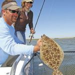 One of the great things about fishing the river is the variety. Flounder, stripers, croaker and bass are also plentiful.