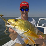 Wiley X's Mark Fisher worked grass beds in Venice's Sawdust Bend to pick off several redfish.