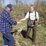 Gustav tells Tom that he wished he had known about hawking as the two men shake hands before separating.