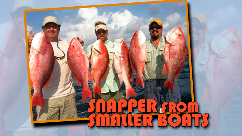 Many red snapper trips are made on offshore boats. Capt. Eric Dumas figured out a way to make it happen for himself in his 24-foot Ranger bay boat.