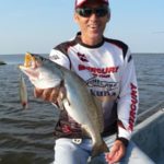 Cheramie displays a healthy yellowmouth that didn’t take too kindly to being caught.