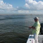 Fish as close as possible to Breton Island sandbar, and then cast into the first trough.