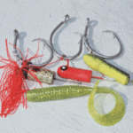 Breakaway jigs in the classic Coon-Pop style remain an effective bait for Delta tarpon.