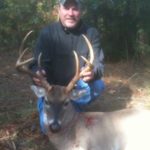 Dennis Tietje makes sure not to walk through any bedding areas on the way to his stand.