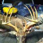 A close-up of the impressive rack on Chris Gray's 11-point buck.