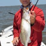The vast majority of speckled trout taken by these two anglers in July and August range from ½ to 3 pounds.
