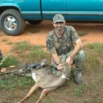 A smile this wide for a rack this small? You better believe it! In Southeast Louisiana’s piney woods — they’re ALL trophies, especially when taken with bow.