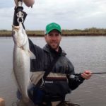 This Sabine Lake lunker speck taken in the spring by Capt. Adam Jaynes weighed 7.25 pounds and measured 27 inches.