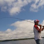 A long rod with the right bend is crucial for launching big cranks.