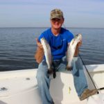 Doubles are common when the early summer trout run takes place in lower Terrebonne.