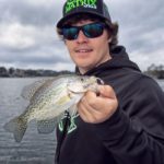 Ty Hibbs waits out the speckled-trout bite by fishing sac-a-lait at Des Allemands and Lake Cataouatche.