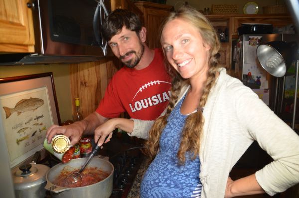 Jessica and Justin regularly cook together.