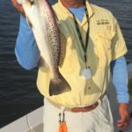 Capt. Bill Lake says concentrations of trout are found in a wide range of Dularge waters, from offshore to fringe lakes.