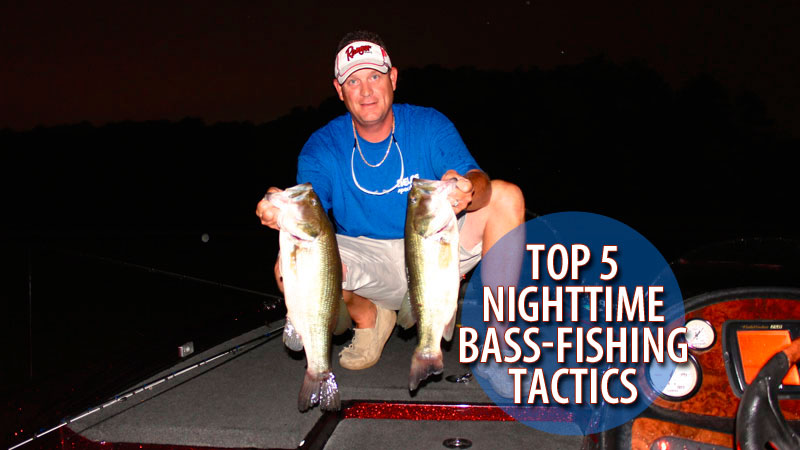 The weather is just too hot in July and August. That's why we asked Bass pro Davy Hite his tips for night-time bass fishing.