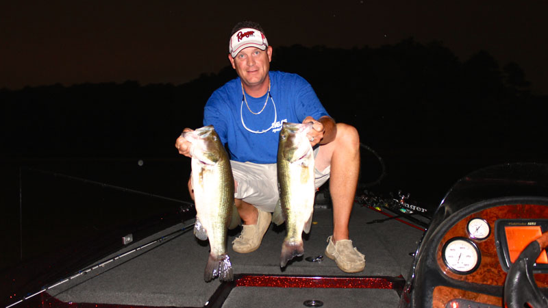 Nighttime fishing is the best bet to catch big fish when summertime temperatures take hold.