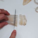 7) Cut the tube into rings.