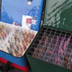 This tackle box looks like it belongs to a pro bass angler, but it doesn’t. It’s all for crappie.