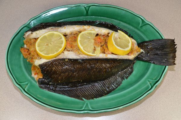 The boneless flounder, stuffed with crawfish is an original creation for the St. Gabriel couple.