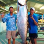 This tarpon, which is the largest ever caught in the United States, measured 95 inches long. It was caught off Grand Isle Oct. 15.
