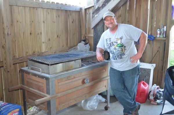 Paul Frazier cooks virtually anything. The “Cajun Microwave” for roasting big hunks of meat.
