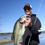 2015 Bassmaster Classic champ Casey Ashley works a pearl white Zoom Fluke slowly to catch fish this time of year.