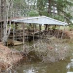 Boat docks are a prime target in some of Toledo Bend’s top spawning areas like Negreet Creek.