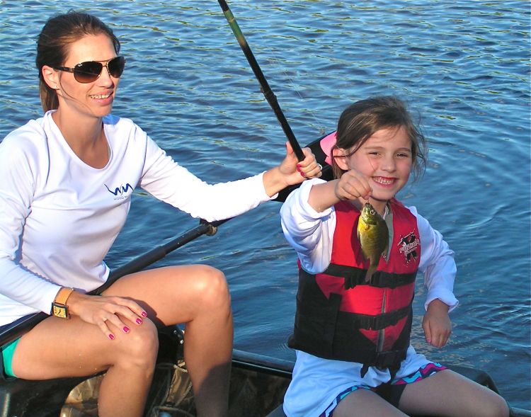 Jodi Wood and daughter Kate have landed another bream!