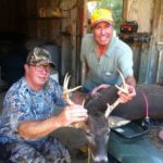 Louis Maduell (right), pictured with the author (left), harvested this management buck while hunting at the author’s club in East Feliciana Parish.