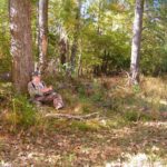 Jerry Antley gets comfortable trying to talk a big turkey into gun range. It can be quick, or it can be a marathon.