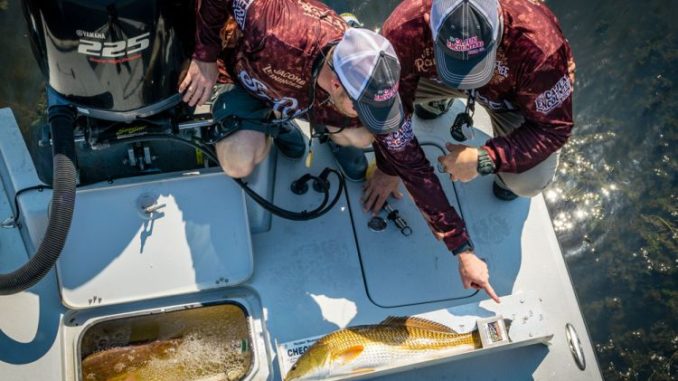 A redfish tournament is a game of fractions of an inch. A "perfect pincher" slid over a redfish tail can make the difference in ensuring a big red doesn't break the slot.