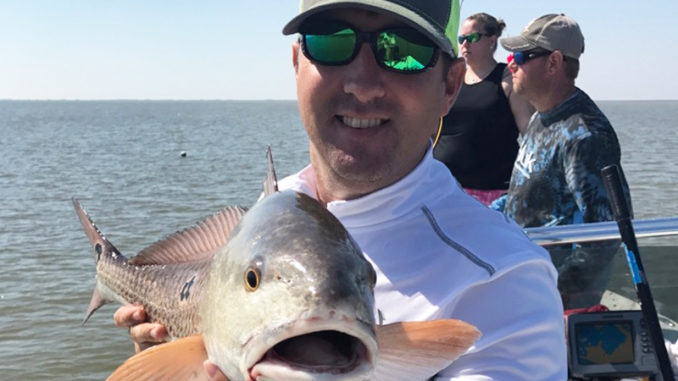 After October’s high river, Capt. Dustin Bounds suggested starting on the outside and working your way in for Venice reds.