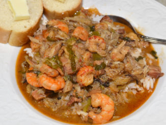 Todd’s seafood stew is a meaty blend of Louisiana’s coastal offerings.