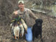 Roland Cortez holds up a stringer of mallards harvested late in the season. As winter progresses and Louisiana gets colder and rainier, more mallards make their way south.