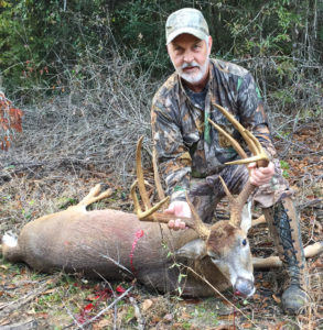 Larry Bringol made the most of his third opportunity with this big buck, and dropped the 10-pointer from 200 yards on Nov. 18 near Provencal