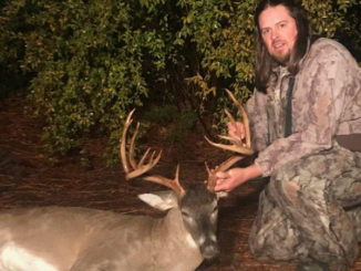 Daniel Colvin busted this 151-inch buck — from inside the living room of his Union Parish camp.