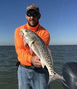 Capt. Eric Pellegrin with Custom Charters reeled in this spectacular 400-spot leopard red Saturday, Nov. 3, near Wine Island Pass out of Cocodrie. 