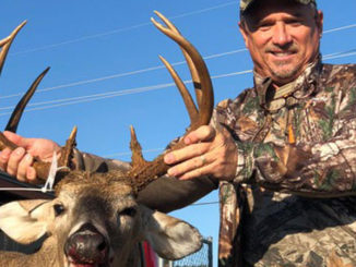 Todd Risinger busted this big Union Parish buck on Oct. 29. The big 10-point green-scored north of 145 inches.