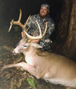 Brantley Ray shot this big Madison Parish buck on Nov. 10 at 200 yards. It was green-scored just over 165 inches. 