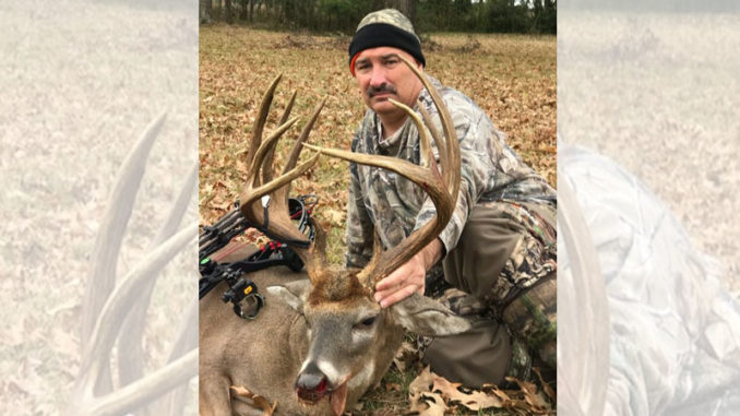 Michael Guillory poses with his big East Feliciana Parish 11-point he arrowed on Dec. 7.