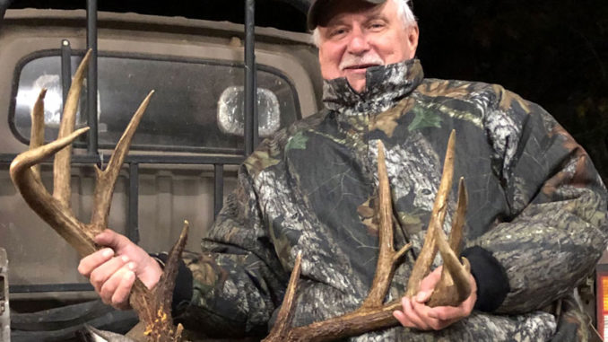 Joe McPherson poses with the 17-point buck he shot on Dec. 9 in Avoyelles Parish. Depending on how the official score shakes out, it could potentially be a new Louisiana state record typical buck.
