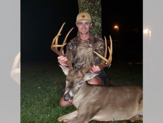 Keith Suire shot this big Beauregard Parish 10-pointer on Nov. 7. The buck green-scored north of 150 inches.