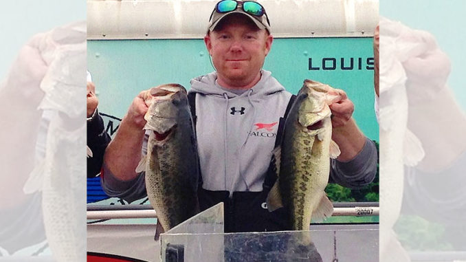 Greg Terzia has won many tournaments on Claiborne with fish like these, taken from the ends of deep boat docks.