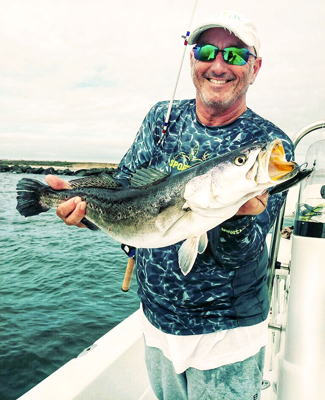 The unpredictable action of a jerkbait is tough for speckled trout, especially bigger specimens, to resist.