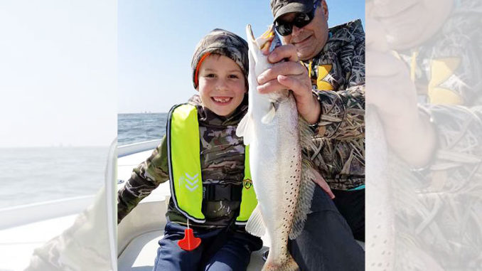 Rusty Critselous and Hudson Brister from Ruston had a great day fishing out of Cocodrie on Feb. 17.