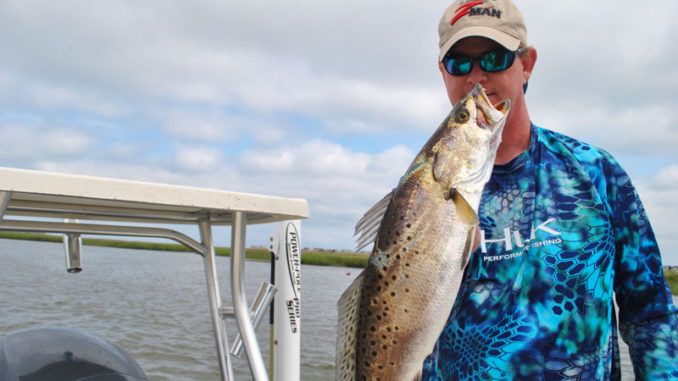 Spring speckled trout will move miles to get away from muddy water because they need water with higher salinity.