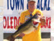 John Gillard shows off the 10.98-pound bass he caught on April 27 during the Toledo Bend Oilman’s Classic. The lunker bit a blueberry Texas-rigged Zoom lizard in 2 feet of water in the San Miguel area, and won Gillard Big Bass honors for the tourney. (Photo courtesy of the Toledo Bend Lake Association)