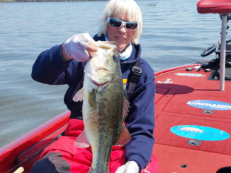 John Dean caught this 61/2-pounder on the next-to-last week of March on a Carolina-rigged Zoom Super Fluke at Toledo Bend.