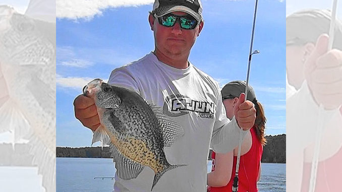 Zachary Dubois of Kaplan has been catching quality black crappie (sac-a-lait) at midlake in Toledo Bend.